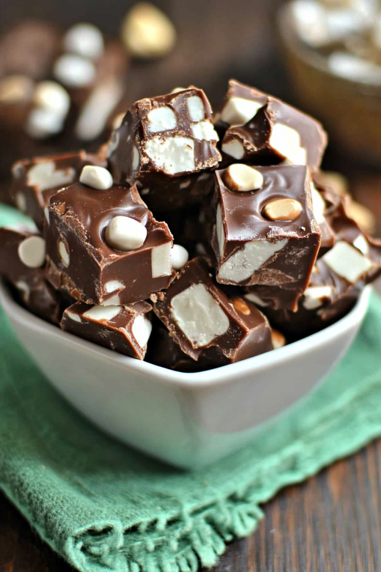 easy rocky road fudge
