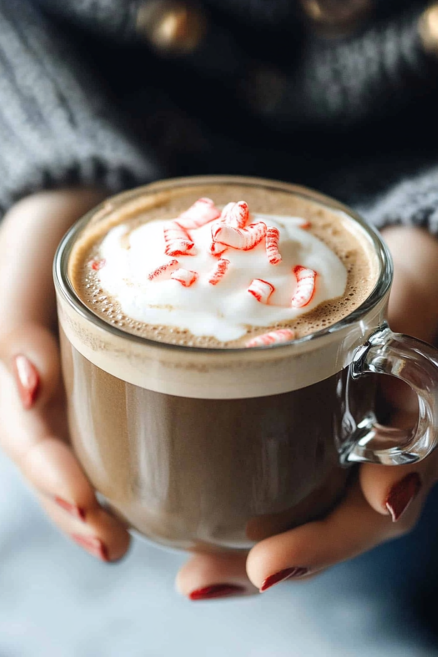 homemade peppermint mocha