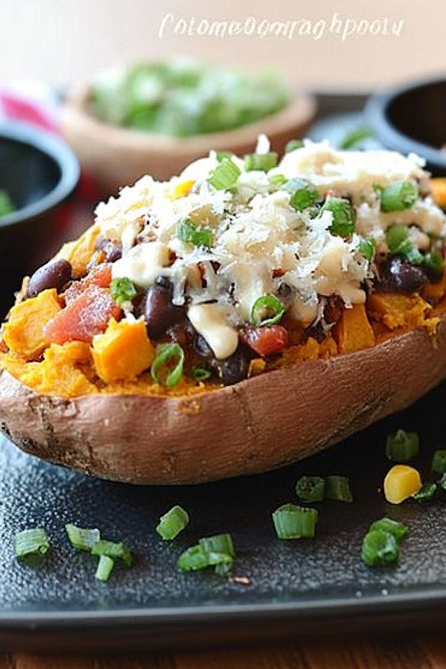 loaded sweet potato