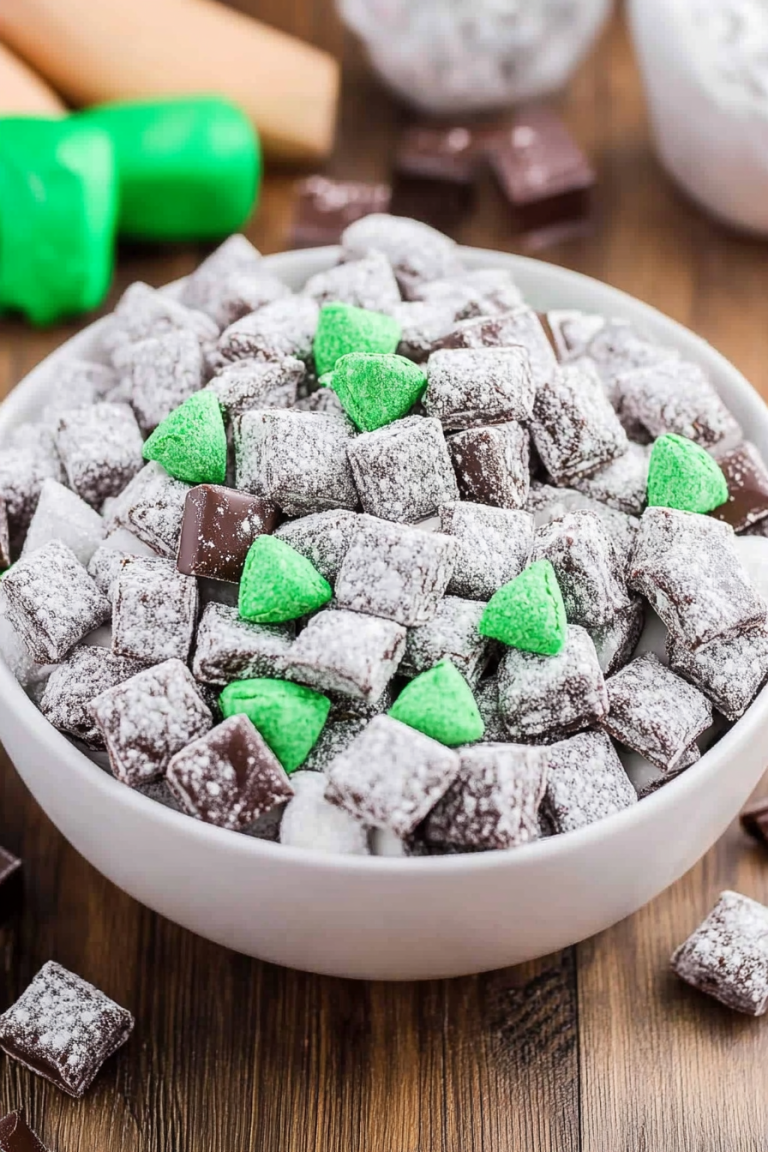 mint chocolate puppy chow