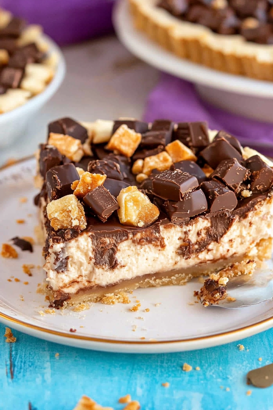 no bake snickers pie