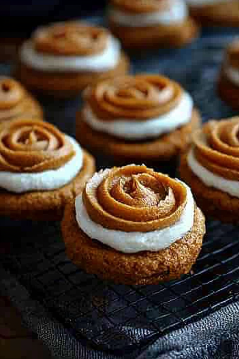 pumpkin rose cookies
