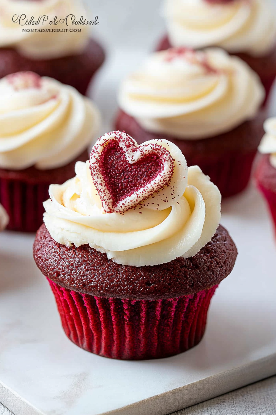 red velvet cheesecake cupcakes
