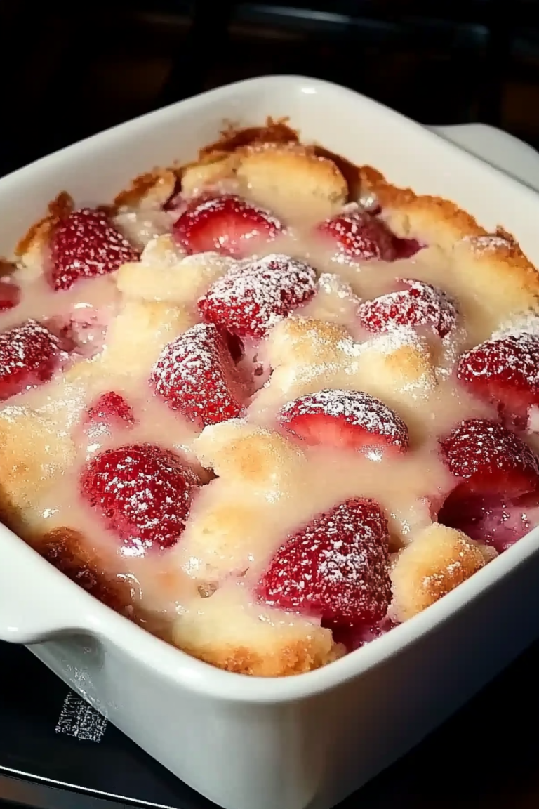 strawberry cream cheese cobbler