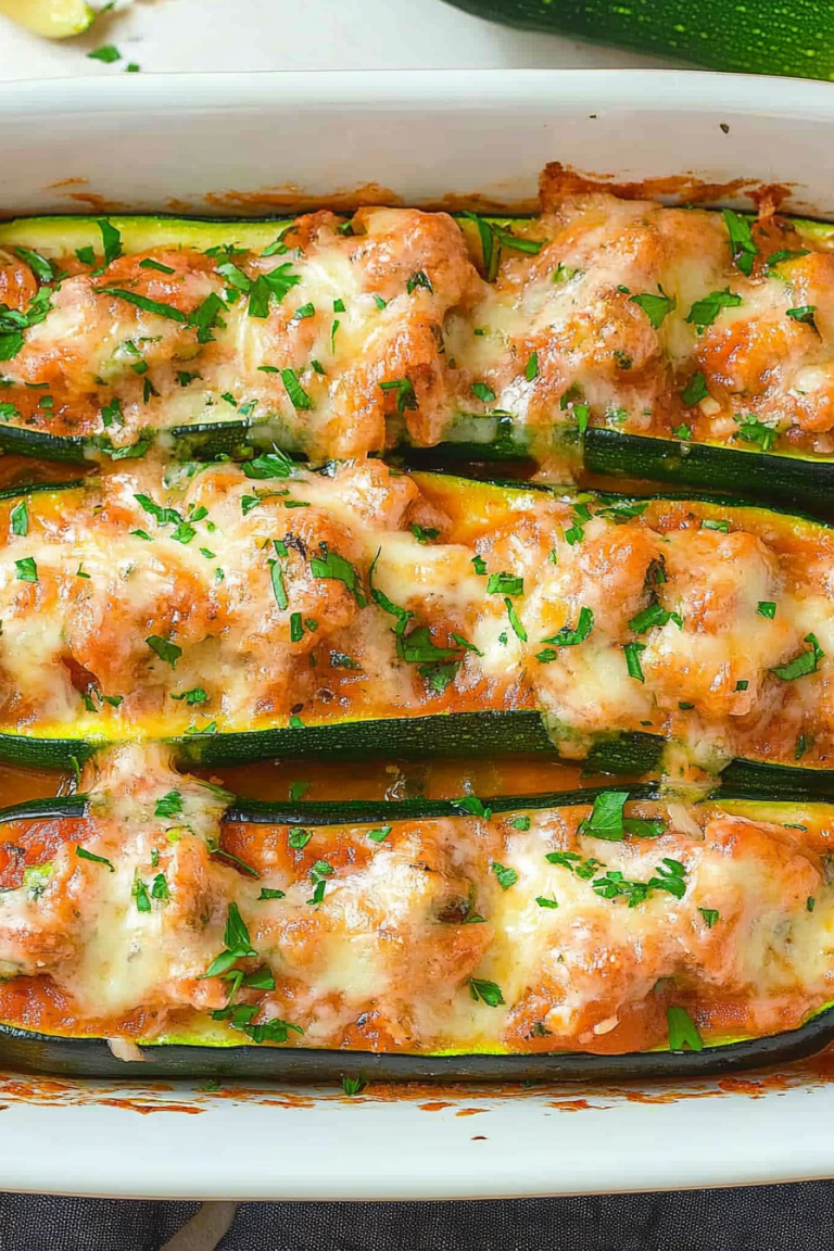 stuffed zucchini dinner