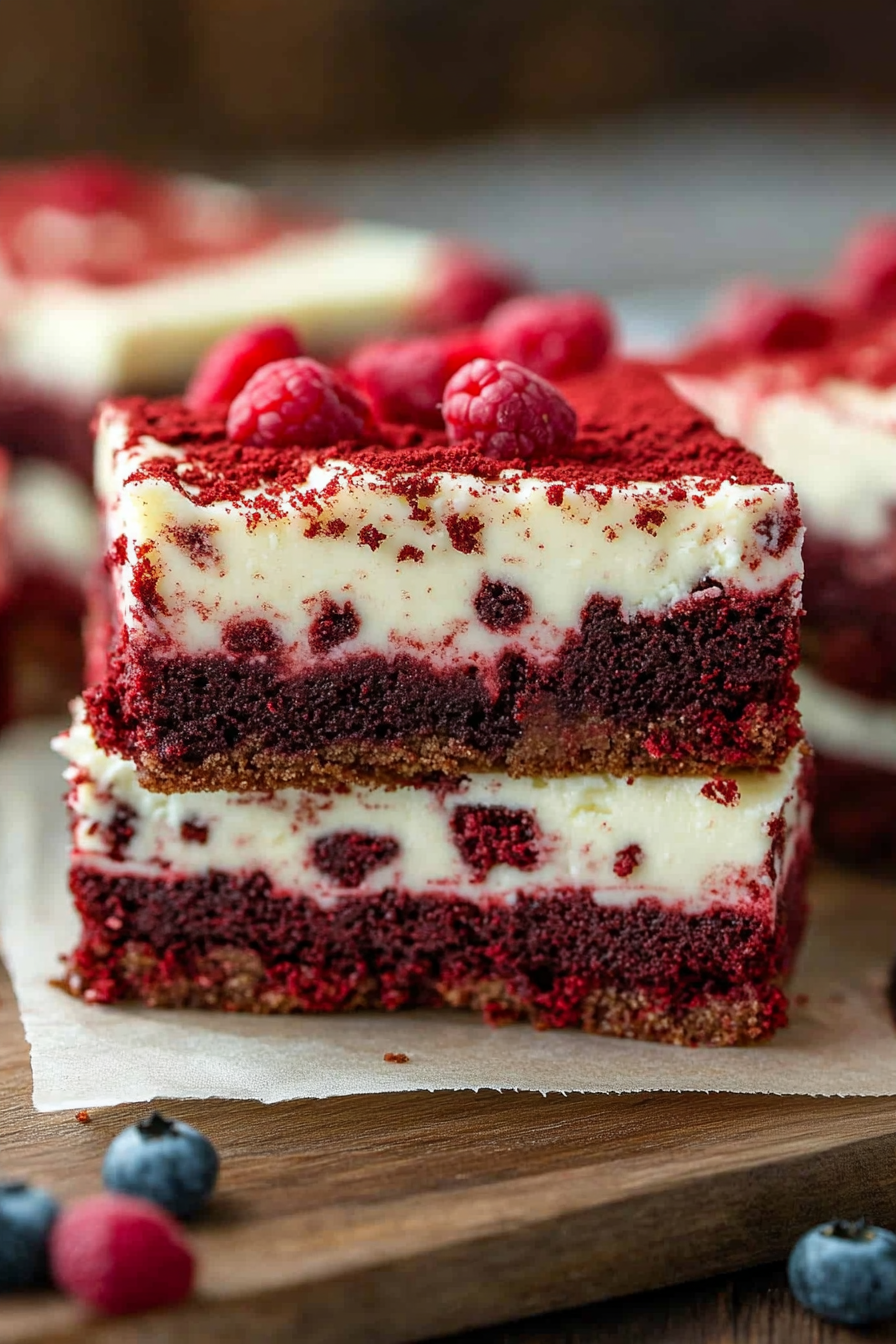 red velvet cheesecake bars
