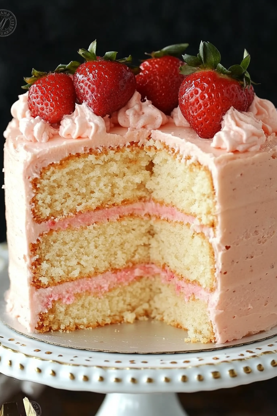 strawberry wine cake