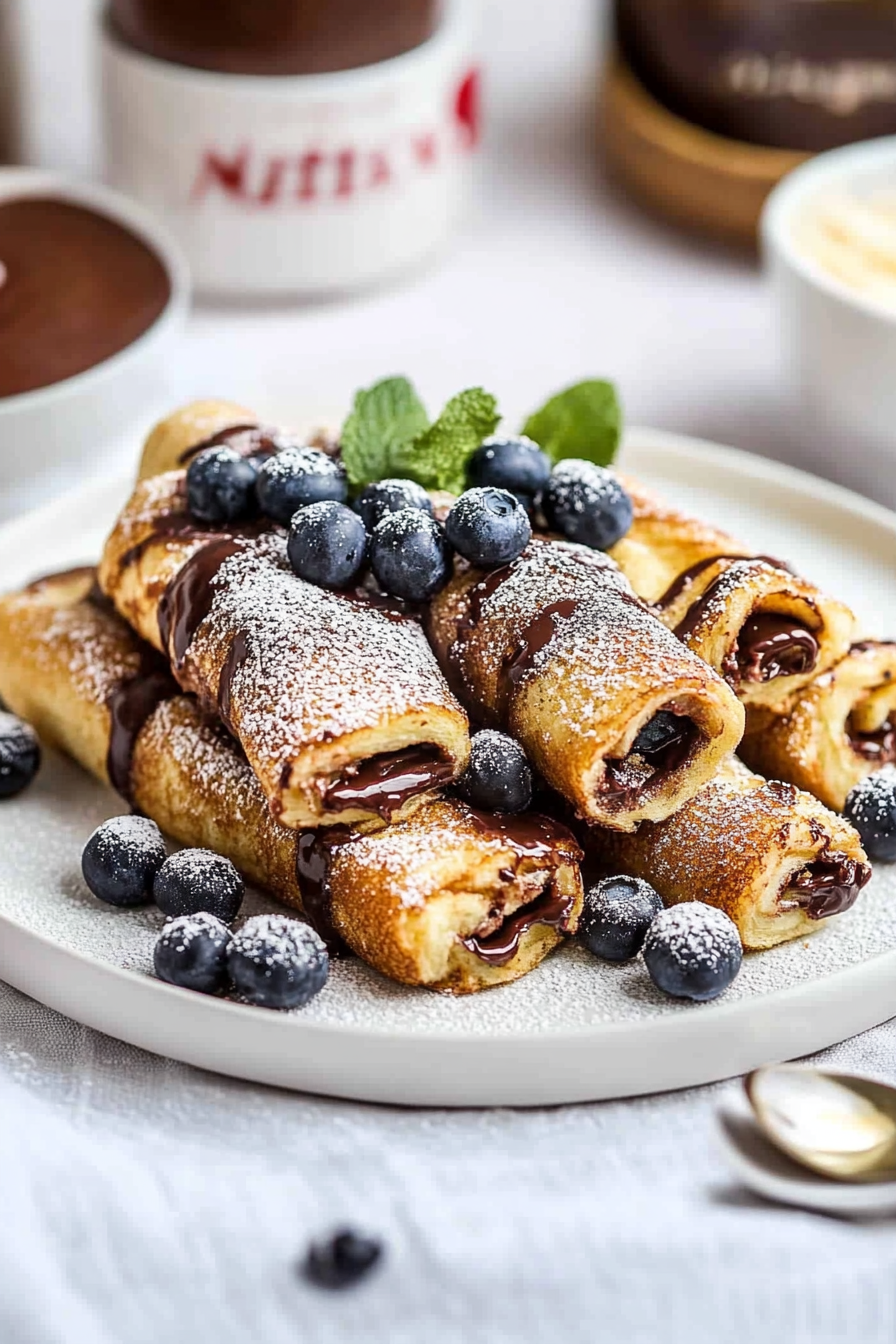 Nutella French Toast Rollups