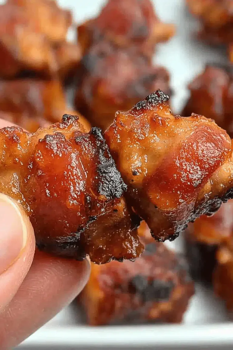 Savory Chicken Bites Wrapped in Bacon
