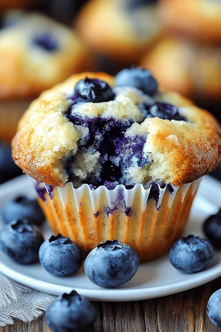 Blueberry streusel muffins