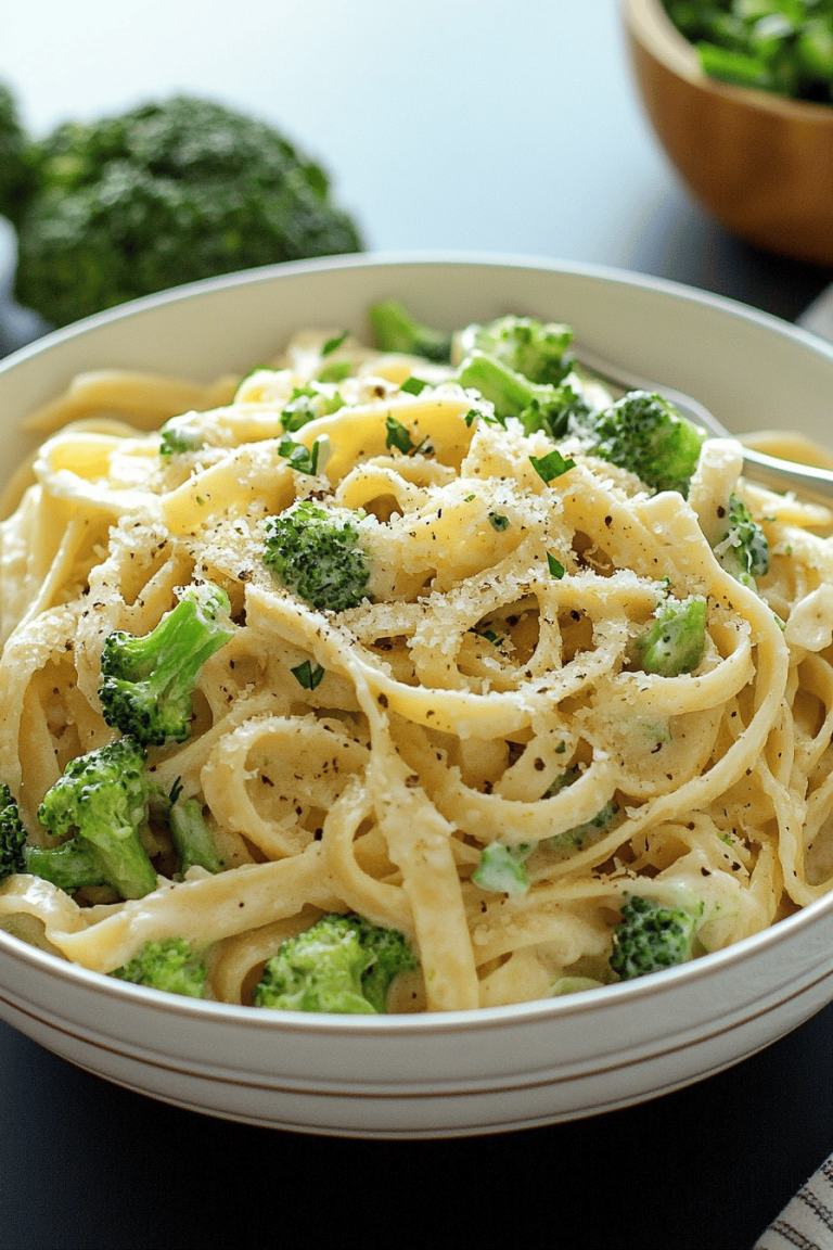 Broccoli Fettuccine Alfredo