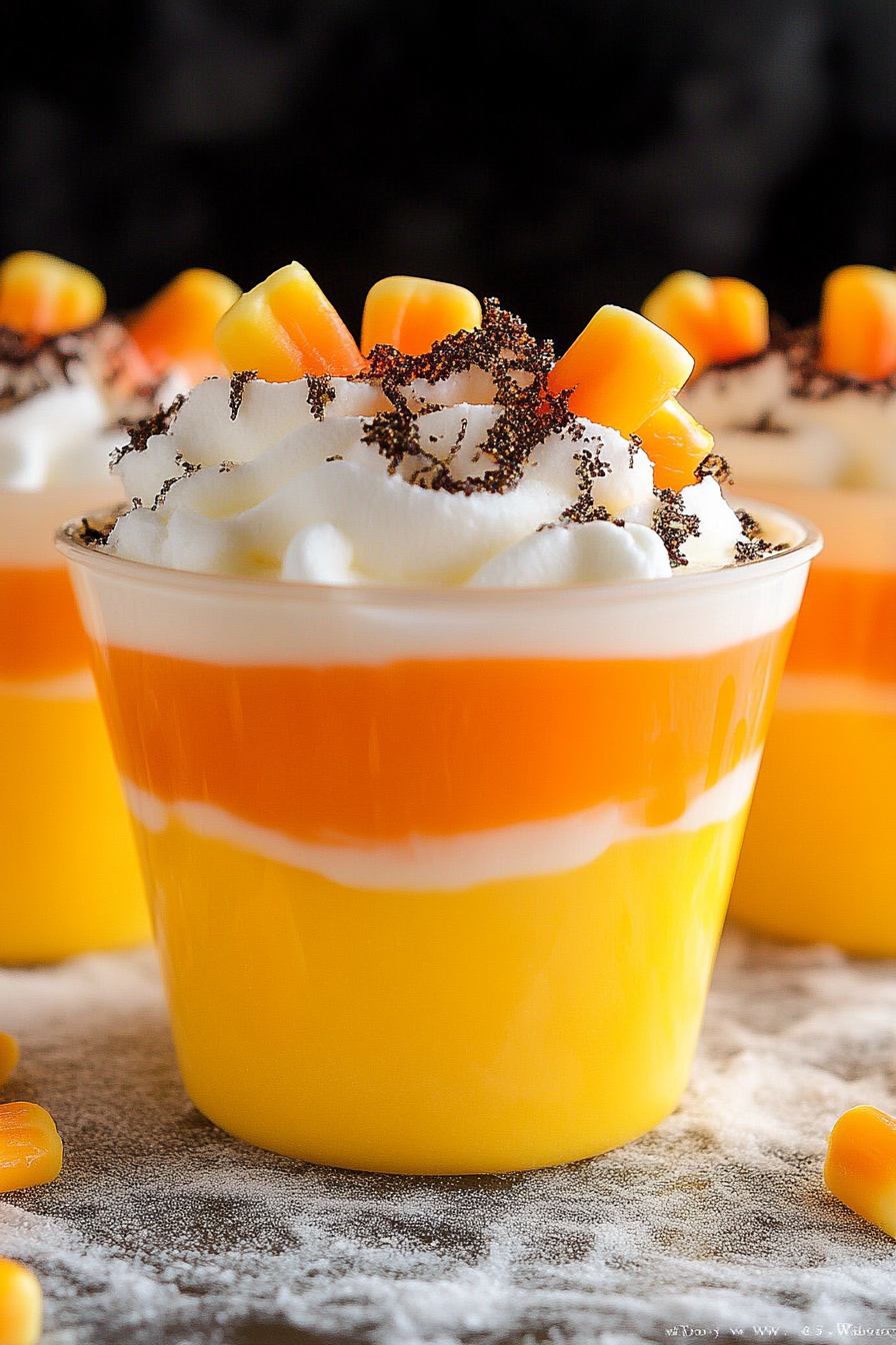 candy corn pudding