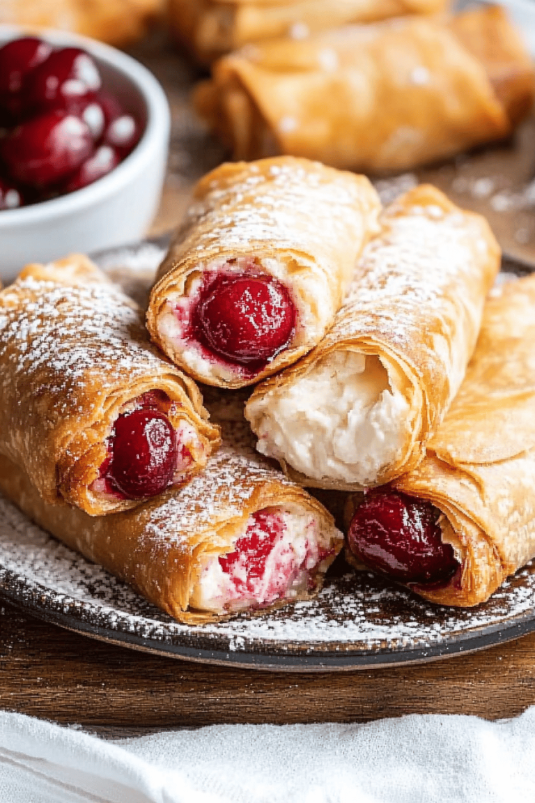 Cheesy Sausage Egg Rolls