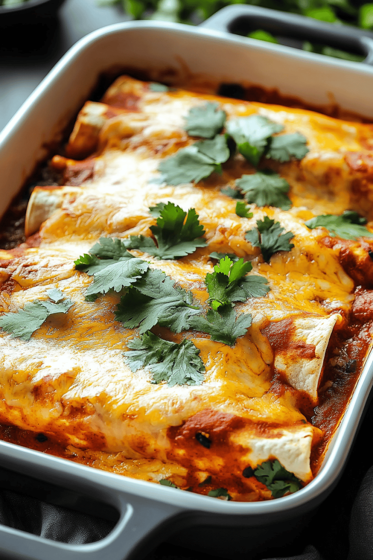 Chicken enchiladas