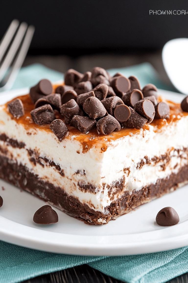 mint chocolate lasagna