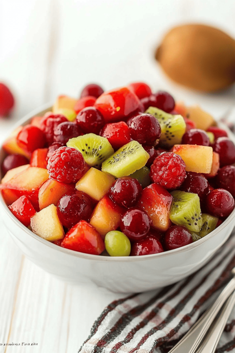 fruit salad honey lime