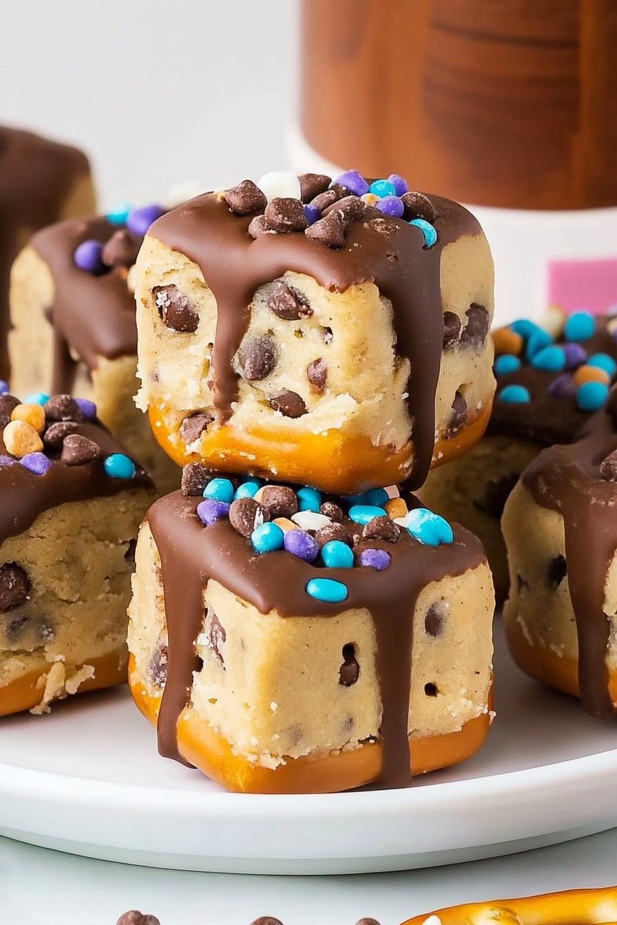 cookie dough pretzel bites