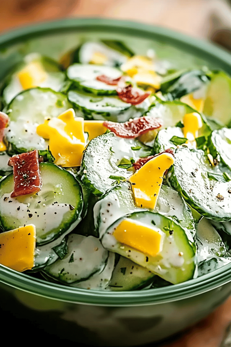 creamy cucumber salad