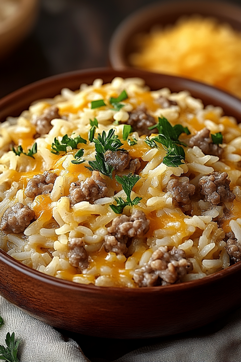 Hamburger rice casserole