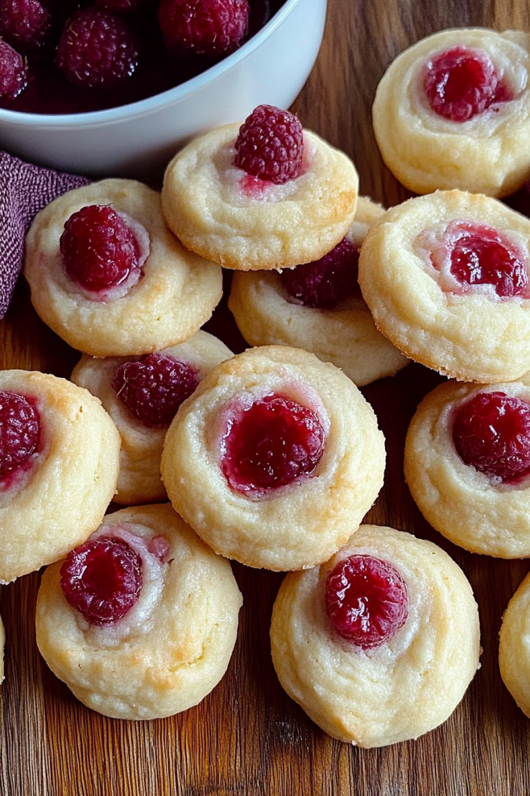 raspberry cheesecake cookies