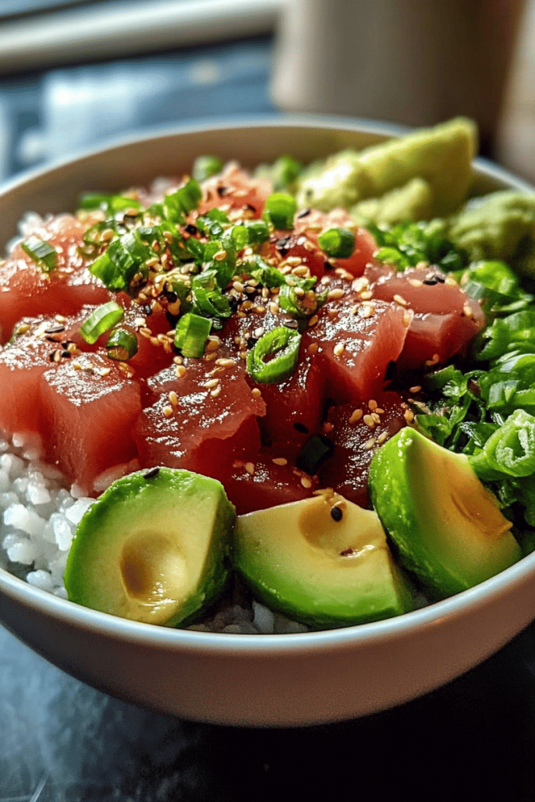 Tuna poke bowl