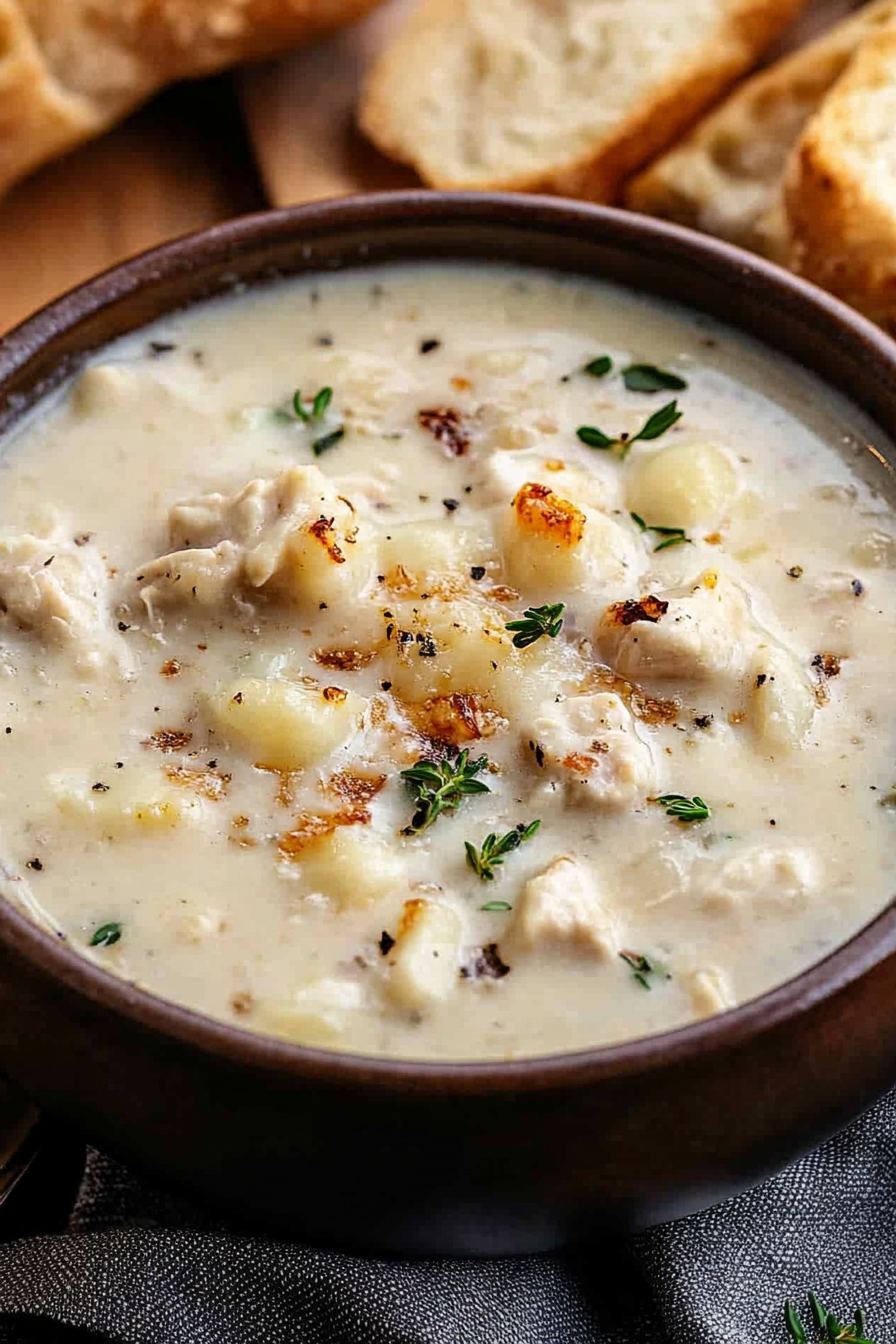 Garlic Parmesan Chicken Chowder