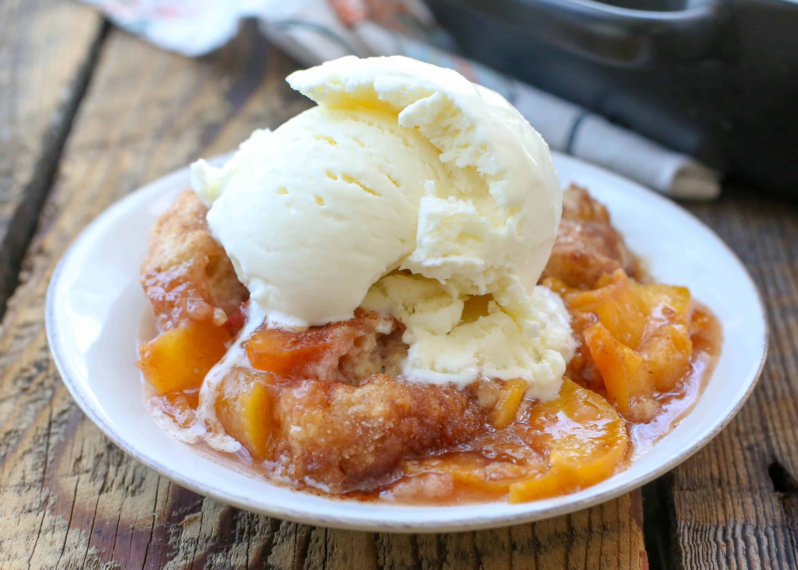 peach cobbler