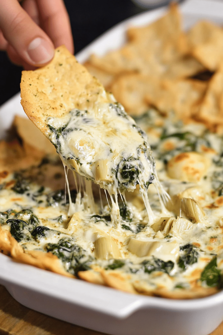 Spinach artichoke bread