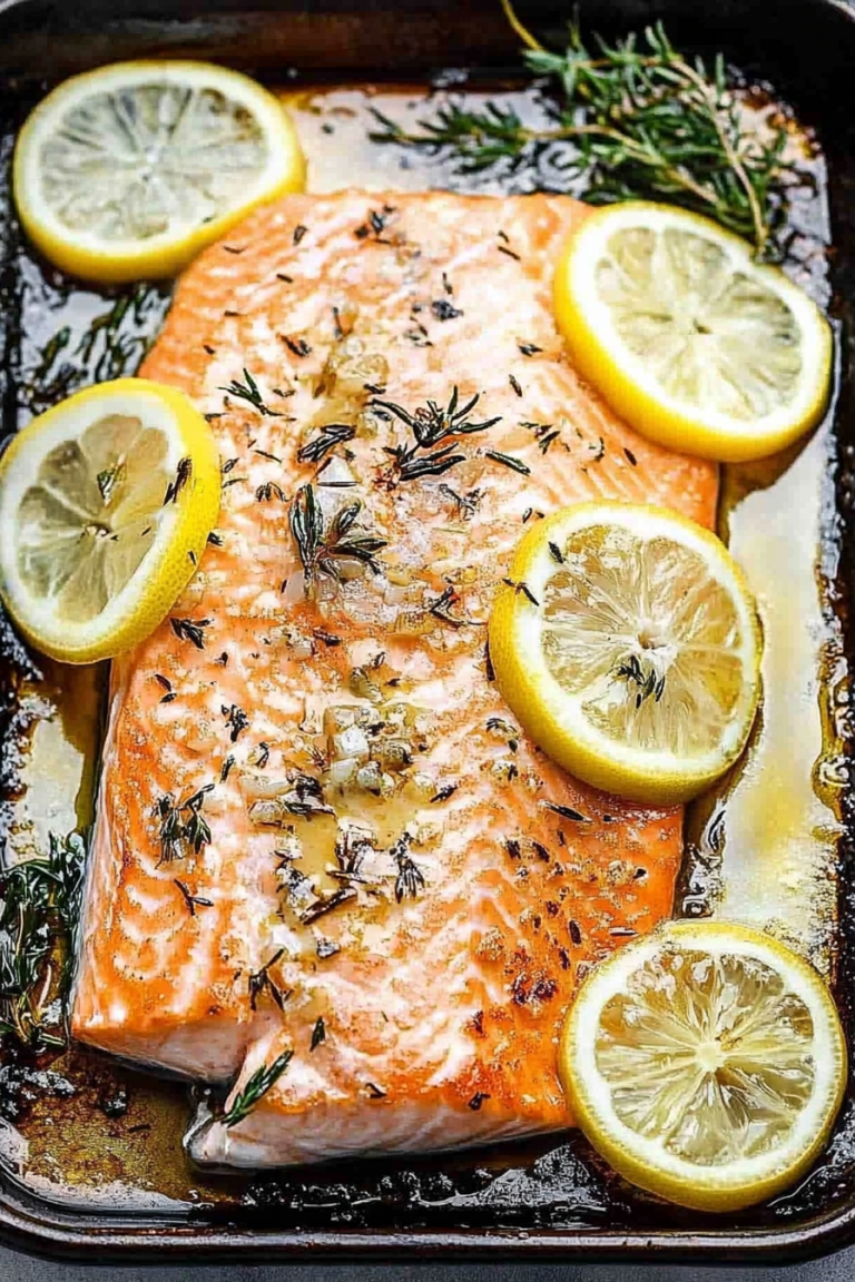Oven baked salmon