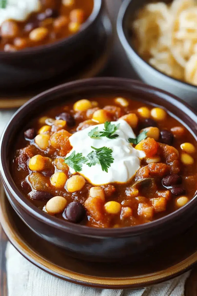 3 bean chili