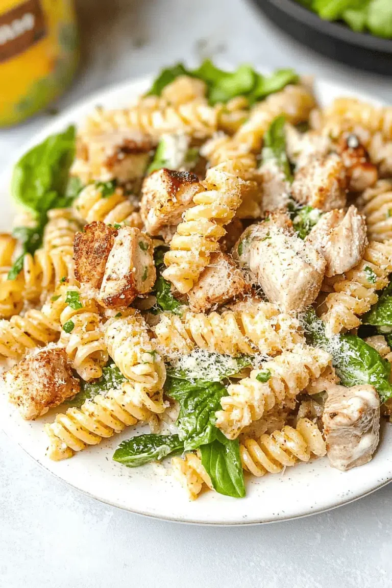 Chicken Caesar Pasta Salad