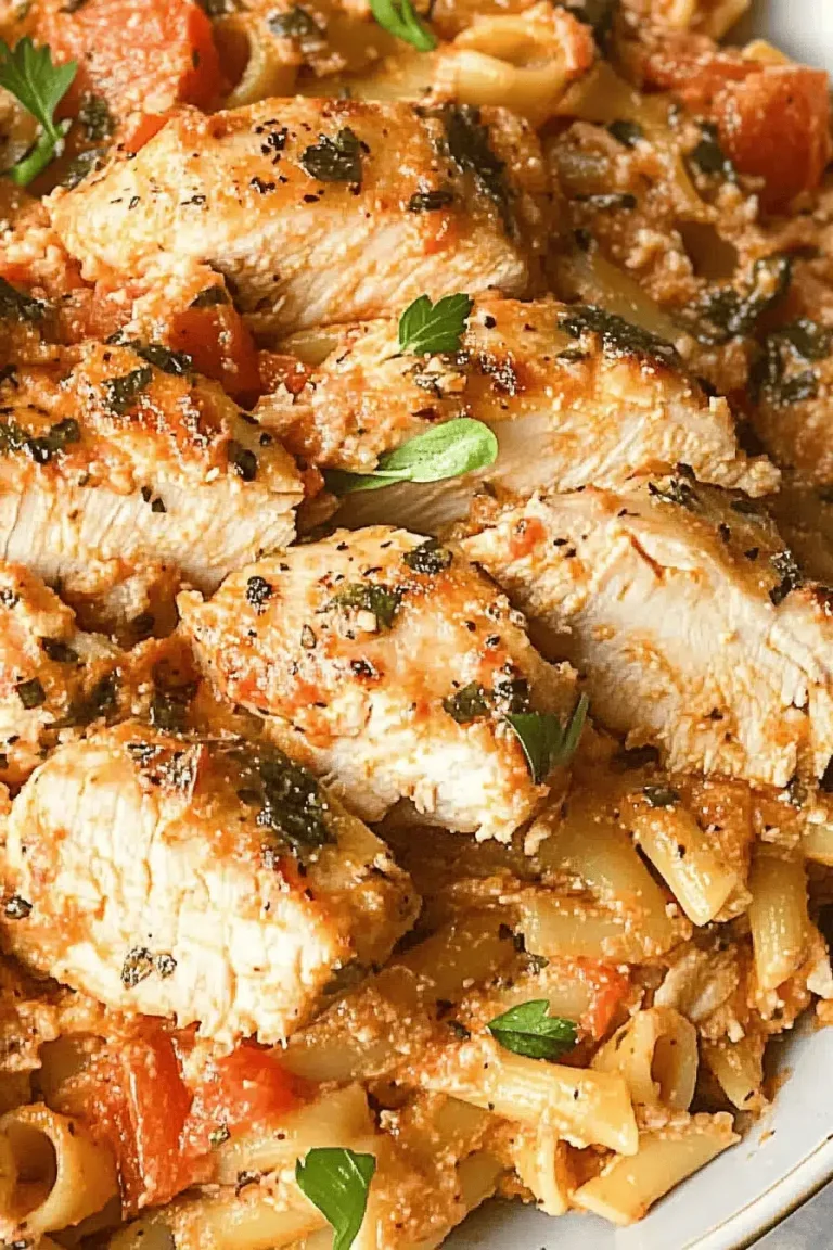 Savory Chicken & Mushroom Pasta Recipe