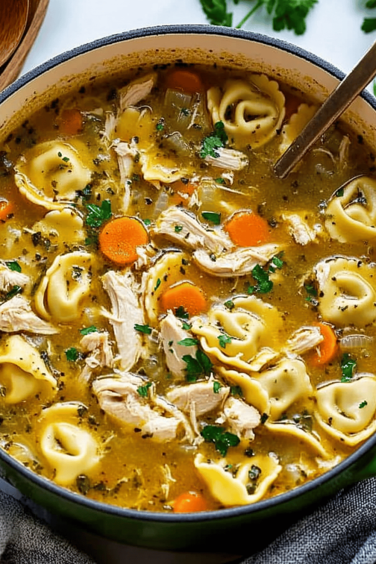 Cozy Tortellini Chicken Soup Recipe