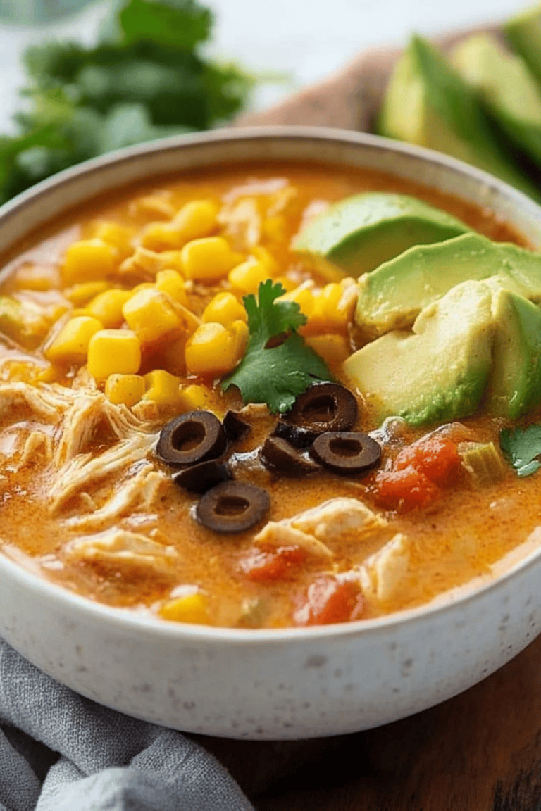 Slow Cooker Chicken Tortilla Soup