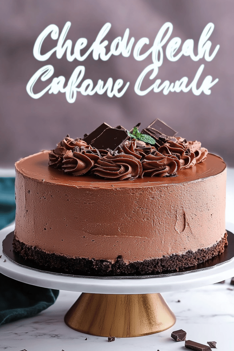 Triple Chocolate Mousse Cake