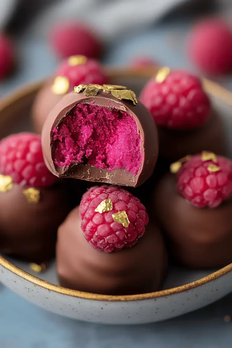 raspberry truffles