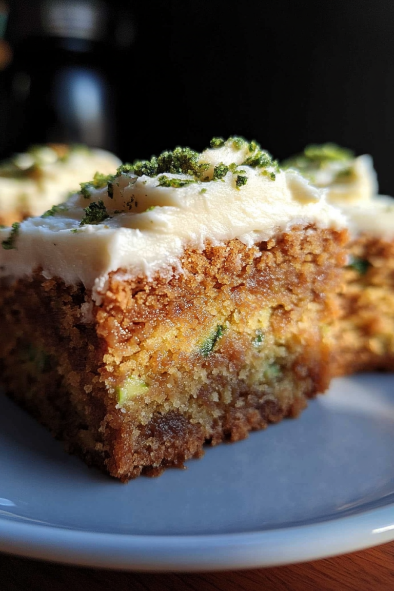 frosted zucchini bars