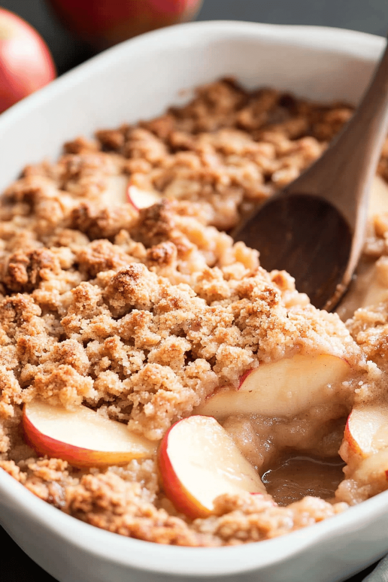 apple cranberry crumble