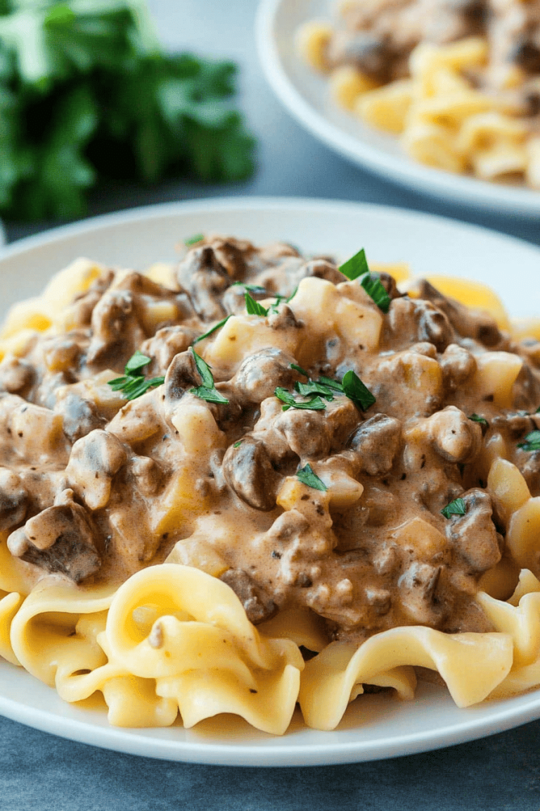 Ground Beef Stroganoff