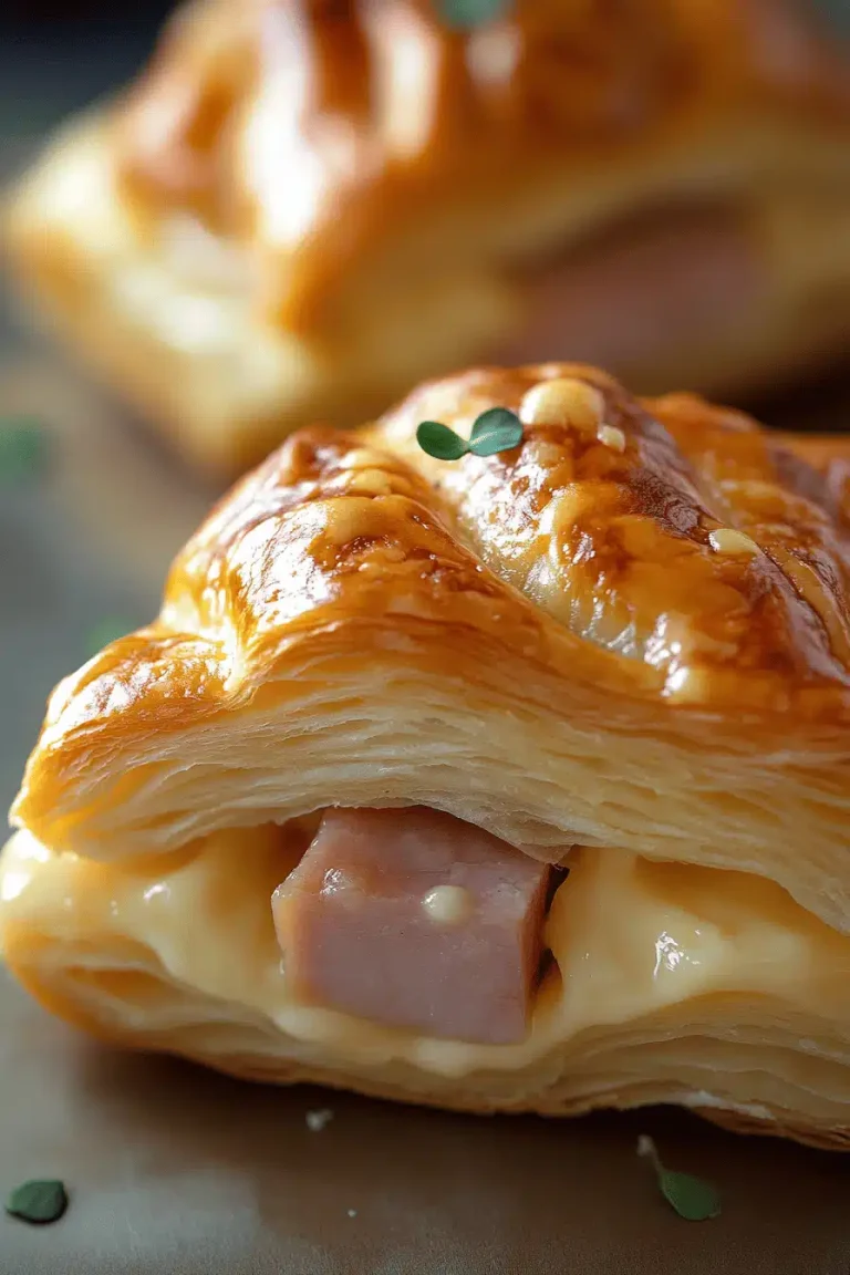 Easy Savory Cheese Puffs with Ham