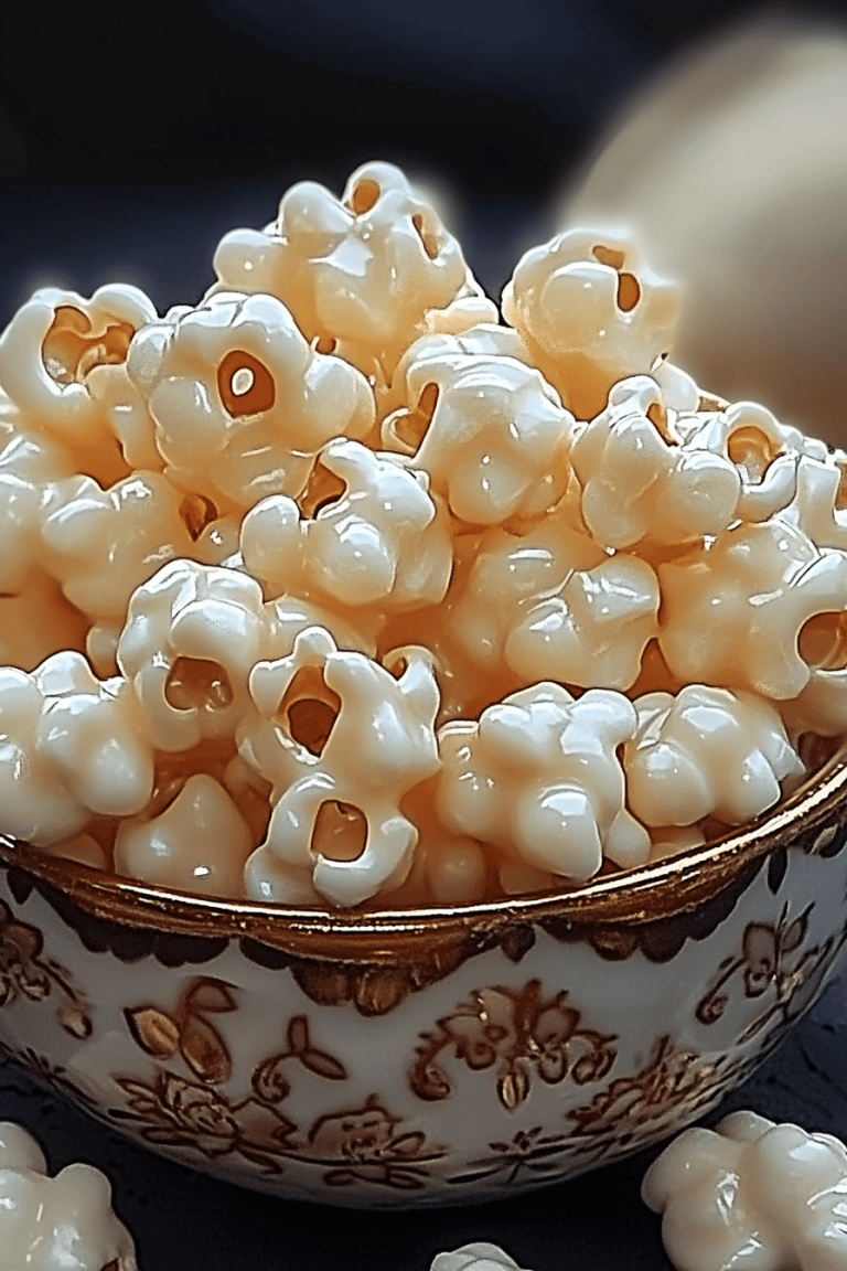 Marshmallow caramel corn