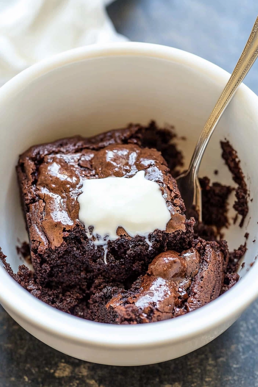 microwave brownies