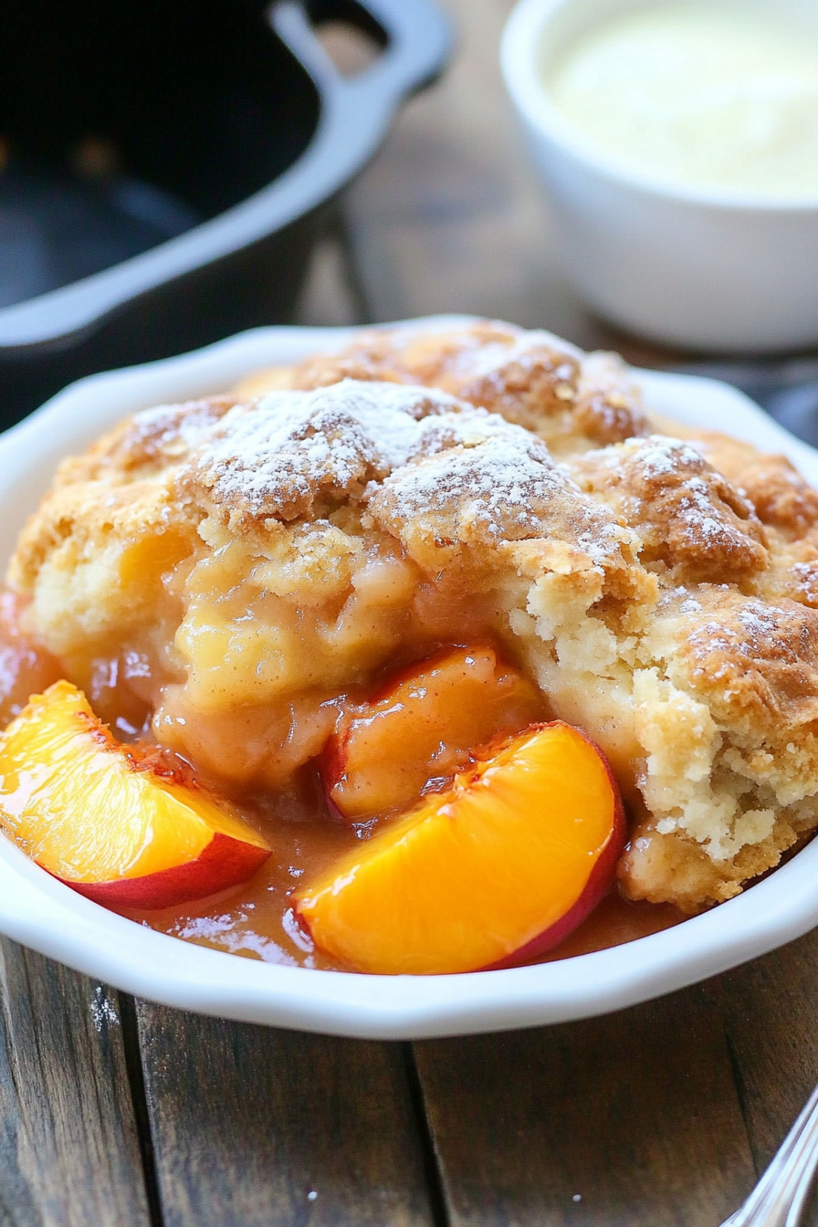 peach cobbler
