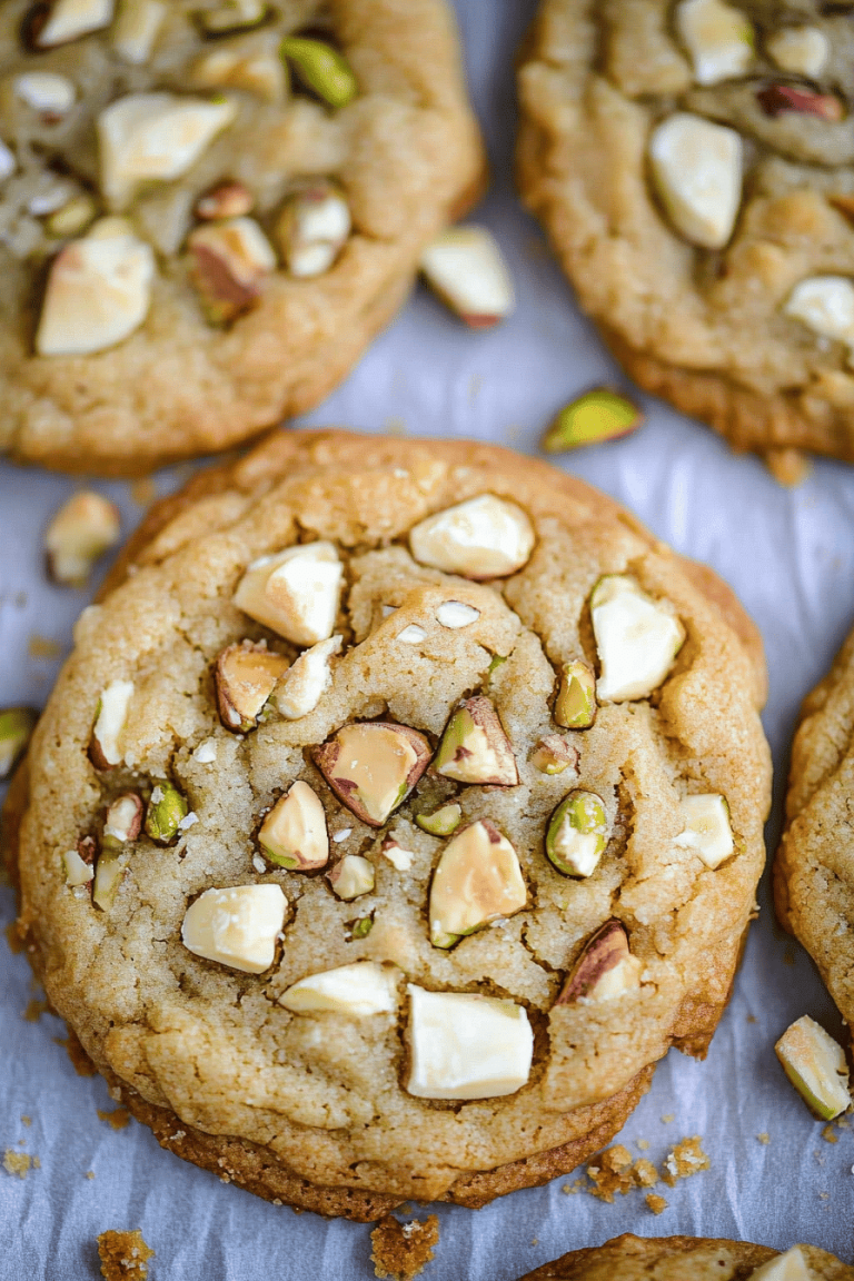 Pistachio cream cookies