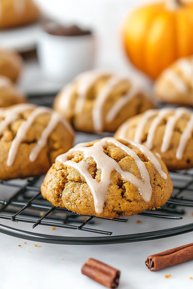 pumpkin rose cookies