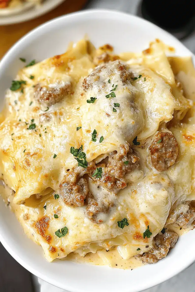 Sausage Alfredo Pasta