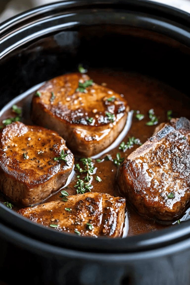 slow cooker pork chops