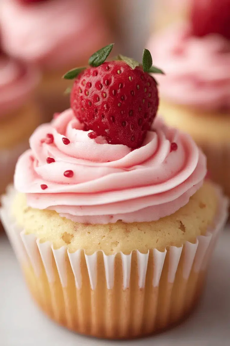 strawberry crunch cupcakes