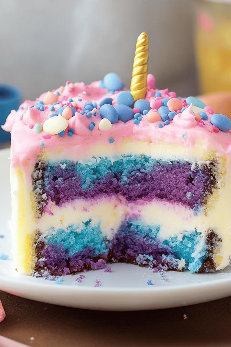 Unicorn gin cocktail