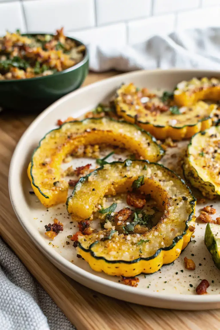 Parmesan Crusted Delicata Squash
